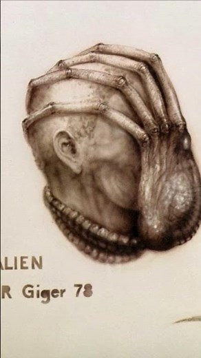 Concept art by H.R. Giger for Alien (1979)