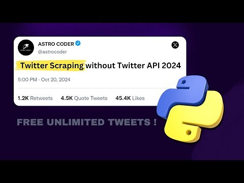 Free Unlimited Twitter Scraping with Python (No Twitter API Required)