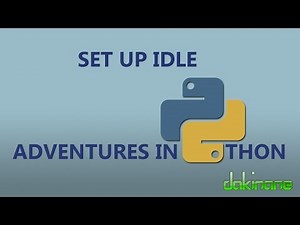 Python - How to set up IDLE