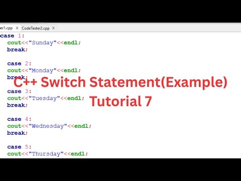 C++ Switch Case Statement (Example)