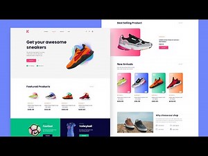 Ecommerce Website Using HTML CSS JavaScript | Full Responsive Website