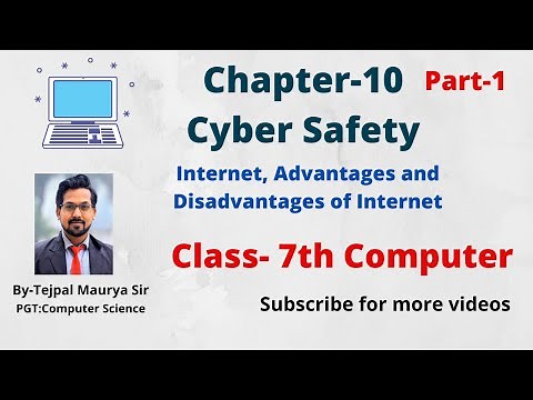 Chapter 10 Cyber Safety | Part 1 | Class 7 Computer | Internet | Advantages & Disadvantages