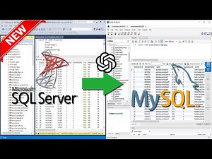 Migrate Database from MSSQL to MySQL Server (Using ChatGPT)