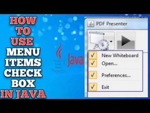 How to use CheckBoxMenuitem in java netbeans | Menu with Checkbox in java | CheckBox JMenu
