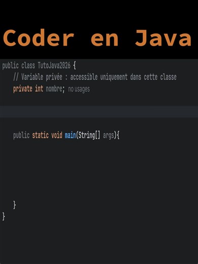 Comment déclarer des variables avec des niveaux d'accès différents en Java ? #java #tutoriel #coding #programming #developer