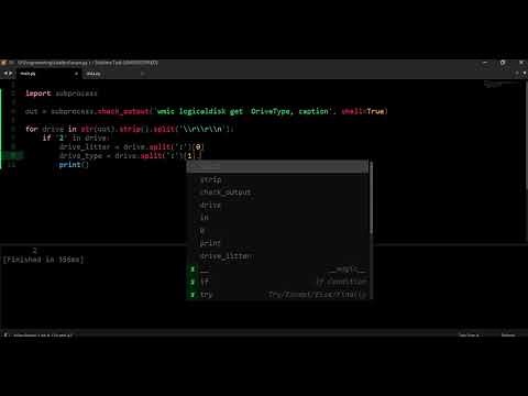 detect flash drive in Windows using Python