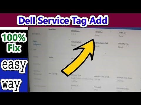 Dell Service Tag Setup, Service Tag Installer, Fix Service Tag Blank, Dell Service Tag Checker