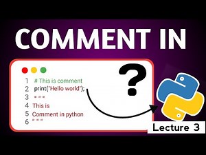 Python Comments Tutorial (2025) | Single-Line and Multi-Line Comments