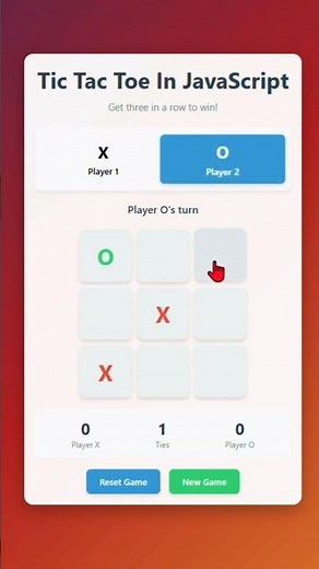 Tic Tac Toe In JavaScript