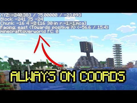 How to ALWAYS Show Coordinates in Minecraft Java (New F3 Toggle)
