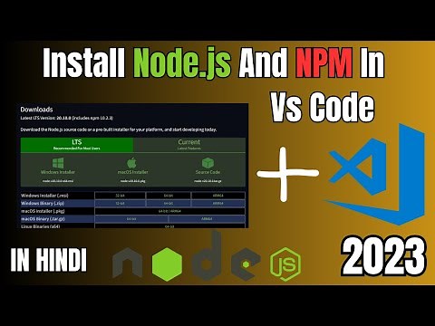How to install Node.js in VS Code on Windows 10 / 11 #nodejs #npm #vscode
