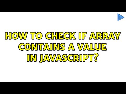 How to check if array contains a value in Javascript?