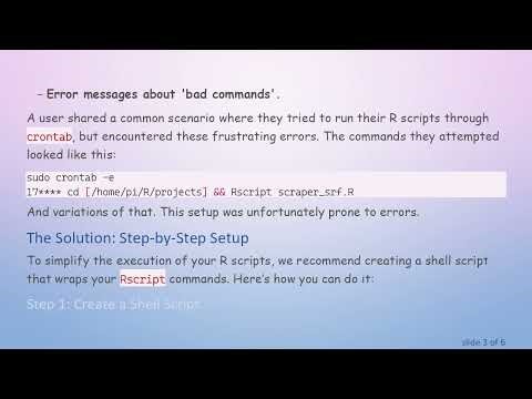 Run Your R Scripts on Raspbian/Linux with Cron Easily!