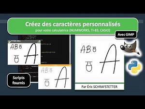 Tortue Python : Dessinez vos propres caractères (Numworks, TI83, CASIO...)