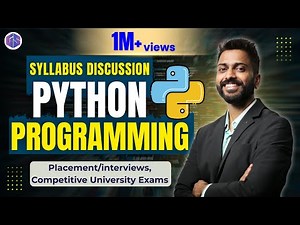 Complete Python 🐍 Syllabus 📖| Placement/interviews, College/University exams