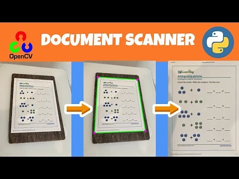 Document Scanner, using OpenCV python !!!!!!