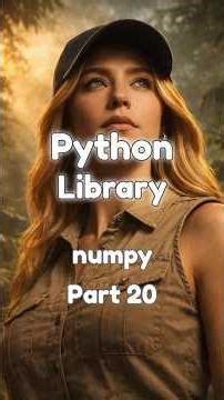 Python Library numpy | Part 20 #cybersecurity #python #pythontutorial #numpy #programming