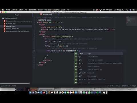 Crea una piramide utilizando el ciclo for en JavaScript