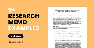 9  Research Memo Examples to Download