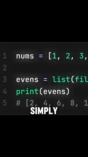 Filter Function in Python Simplified | #python #coding #codewithharry #maths