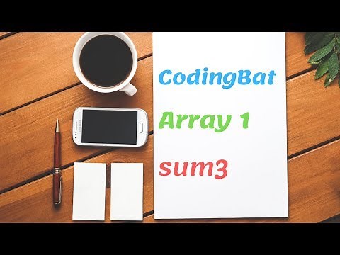 05 Codingbat Array 1 sum3 Java coding practice UiBrains by Naveen Saggam
