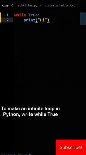 Python Infinite Loop