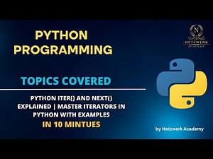 Python iter() and next() Explained | Master Iterators in Python with Examples
