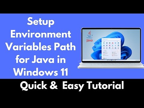 How to Setup Environment Variables Path for Java in Windows 11