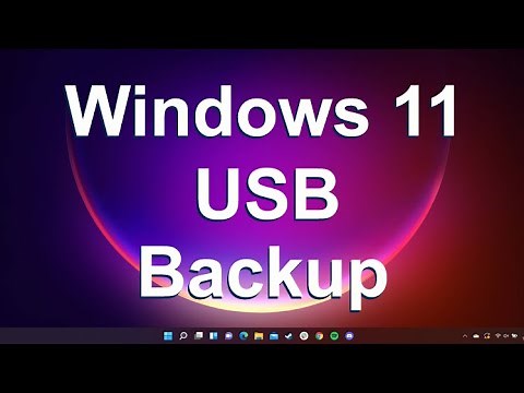 Windows 11, 10, 8, 7 USB Backup - How to Create and Restore System Images and File Level Backups