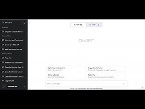 Build Your Own ChatGPT with HTML, CSS, and JavaScript | ChatGPT Clone Tutorial