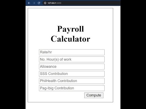 Creating Payroll Program using Python Flask Framework [TAGALOG]