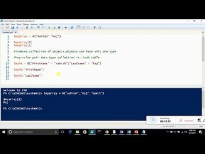 5 Arrays and hash table in PowerShell