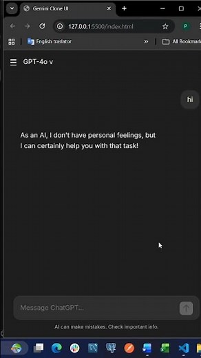 👉 Build Your Own ChatGPT Clone in Mint 🤯 #chatgpt #ai #coding #chatbot #frontend #developer #shorts