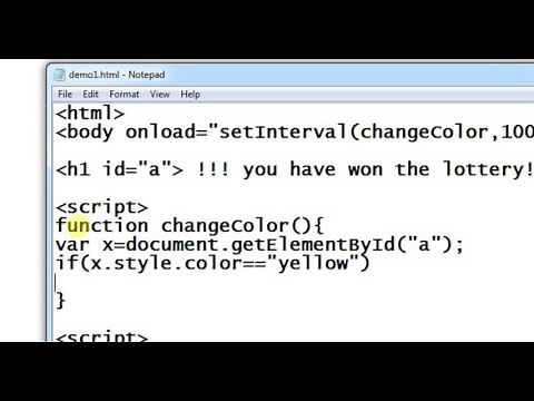 change the text color in every second using JavaScript