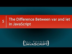 The Difference Between var and let in JavaScript