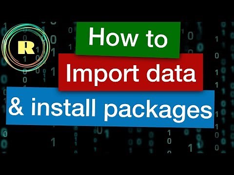 How to import data and install packages. R programming for beginners.