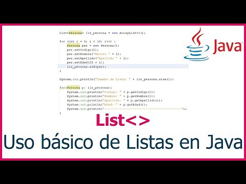 Basic Use of Lists in Java