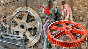 Production process of Huge Industrial Gear | Mechanical Skills