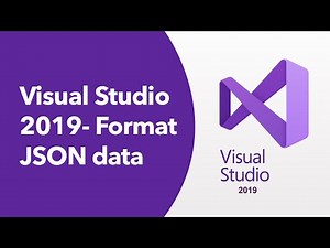 Visual Studio 2019 - Format JSON data