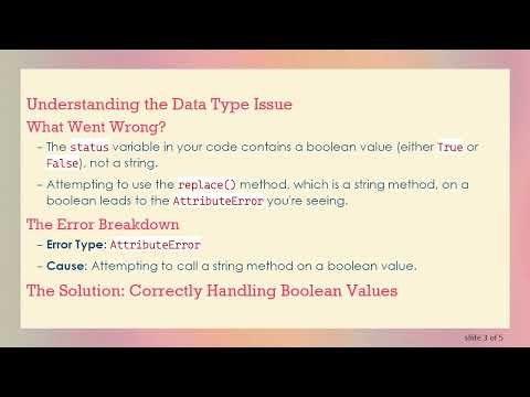 How to Fix the AttributeError When Using string.replace() in Python