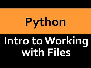 An Intro to Working with Files in Python