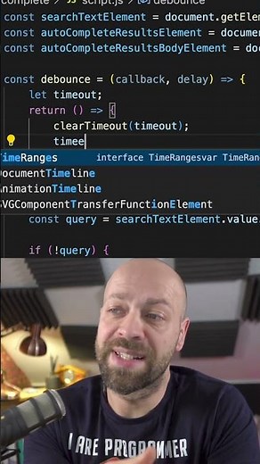 How to delay a function call using a #javascript debounce