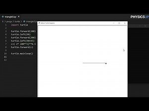 draw triangle using turtle on python - four basics commands Forward Back Right and Left