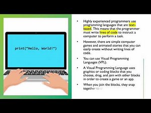 Computer Science Lesson 65: What is a Visual Programming Language (VPL)?