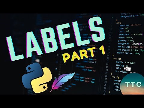 Python Tkinter - Creating Labels and Styling - Part 1