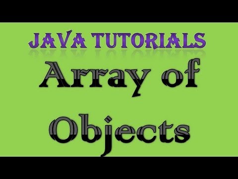 Array of Objects in Java Tutorial