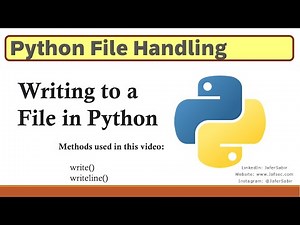 Write to a File in Python using write() and writeline()