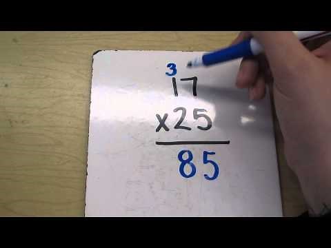 Multiplying 2 digit numbers- example 1