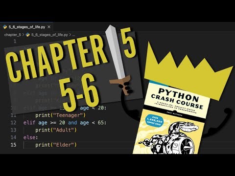 Python Crash Course: Chapter 5 | Try It Yourself 5-6 | Beginner Walkthrough!
