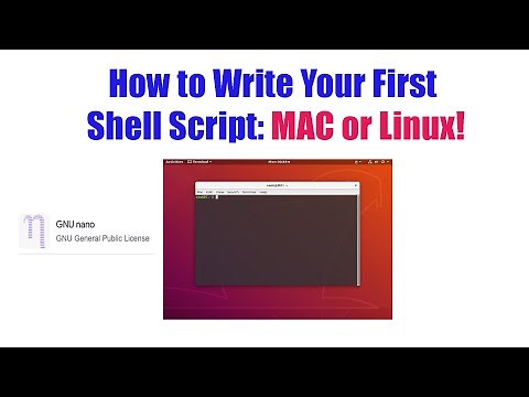 How to Write Your First Shell Script: MAC or Linux